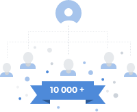 10 000+ постоянных клиентов