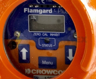 Стационарный детектор взрывоопасных и ядовитых газов Flamgard Plus без релейного выхода с сенсором VQ41